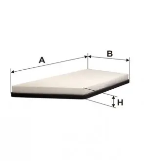 WP6926 Фільтр салон. Peugeot 206 (вир-во WIX-Filtron) WP6926/K1066 WIX FILTERS підбір по vin на Brocar