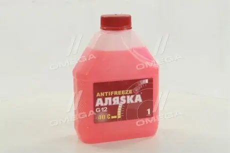 5524 Антифриз Аляѕка ANTIFREEZE-40 (червоний) каністра 1л / 0,98 кг АЛЯSКА підбір по vin на Brocar