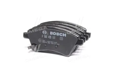 0986495101 Колодки гальмівні дискові BOSCH підбір по vin на Brocar