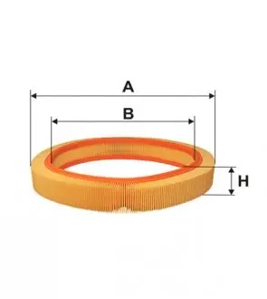 WA6377 Фильтр воздушный MB W123 AR033/WA6377 (пр-во WIX-Filtron) WIX FILTERS подбор по vin на Brocar