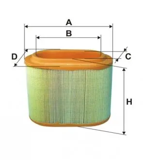 WA6570 Фільтр повітряний WIX FILTERS підбір по vin на Brocar