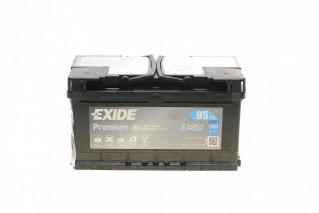 EA852 Аккумуляторная батарея 85Ah/800A (315x175x175/+R/B13) Premium EXIDE подбор по vin на Brocar