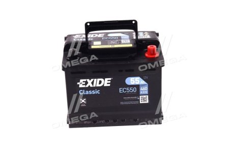EC550 Аккумулятор 55Ah-12v Exide CLASSIC(242х175х190),R,EN460 EXIDE подбор по vin на Brocar