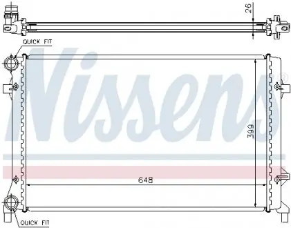 65277A Радіатор NISSENS підбір по vin на Brocar