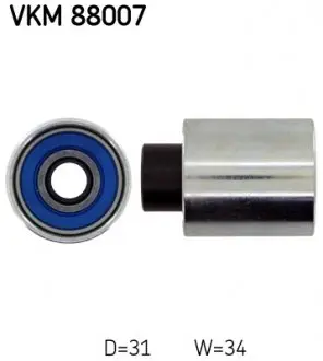 VKM88007 Ролик модуля натягувача ременя SKF підбір по vin на Brocar