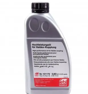 101172 Олива в муфту Haldex (0.85L) (Audi/Seat/Skoda/VW) (VW TL 52175-Y) FEBI BILSTEIN підбір по vin на Brocar