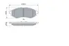 0986424818 Колодки гальмівні (передні) Chevrolet Aveo/Daewoo Kalos 1.2-1.6 02- BOSCH підбір по vin на Brocar