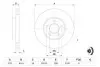 0986479069 Диск тормозной FORD TRANSIT передн., вент. (пр-во Bosch) BOSCH підбір по vin на Brocar