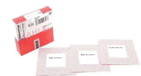 02955N0 Кольца поршневые VW LT 28-35/40-55 2.4D 79-96/T3 1.6D 81-87 (76.50mm/STD) (1.75-2-3) (4 cyl) MAHLE / KNECHT підбір по vin на Brocar