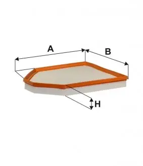 WA9835 Фільтр повітряний WIX FILTERS підбір по vin на Brocar