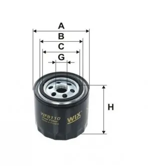 WF8110 Фільтр топл. MAZDA 121 (вир-во WIX-Filtron) WF8110/PP922 WIX FILTERS підбір по vin на Brocar
