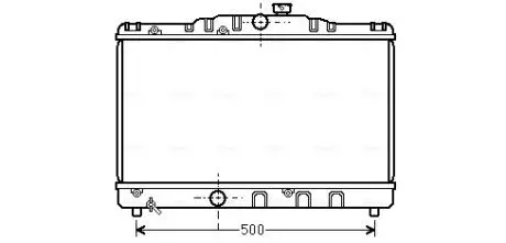 TO2115 Радіатор охолодження COROLLA EE90 1.3 MT 87-92(пр-во AVA) AVA COOLING підбір по vin на Brocar