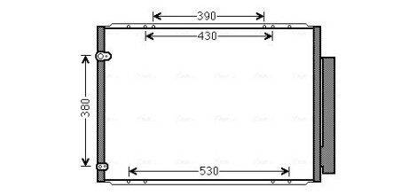 TO5573D Радиатор кондиционера LEXUS RX II (03-) 350 (пр-во AVA) AVA COOLING подбор по vin на Brocar