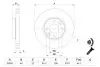 0986479103 Диск тормозной (передний) Renault Megane II/Clio II/III 1.2-1.5 dCI 02- (259,6x22) BOSCH підбір по vin на Brocar