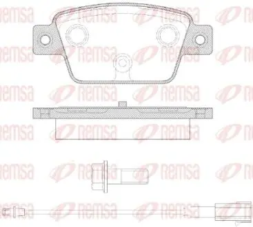 086112 Колодка торм. FIAT MULTIPLA, STILO задн. (пр-во REMSA) REMSA подбор по vin на Brocar