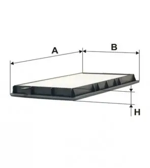 WP6830 Фільтр салон. BPW E36 (вир-во WIX-Filtron) WP6830/K1015 WIX FILTERS підбір по vin на Brocar