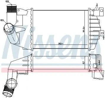 96587 Интеркулер OPEL ASTRA H (04-) 1.7 CDTi (пр-во Nissens) NISSENS подбор по vin на Brocar