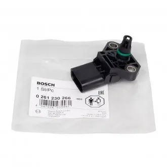 0261230266 Датчик давления наддува VW Caddy 10- BOSCH подбор по vin на Brocar