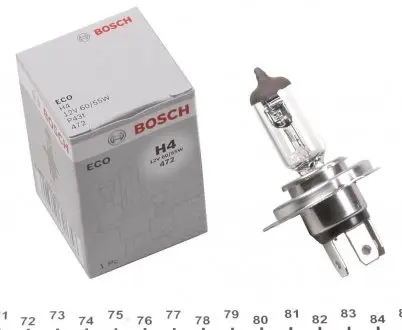 1987302803 Автолампа H4 12V 60/55W P43t Eco BOSCH подбор по vin на Brocar
