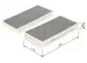 1987435538 Фильтр салона BMW X1 14-/X2 (F39) 17-/I3 13- (угольный) (к-кт 2 шт) BOSCH підбір по vin на Brocar