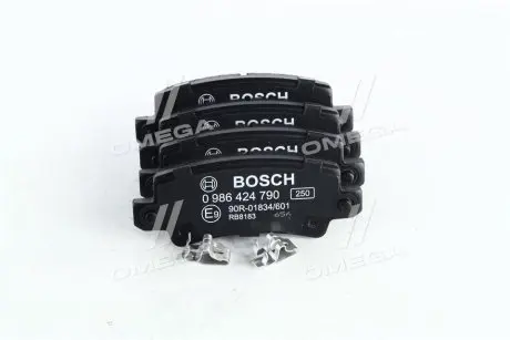 0986424790 Колодки тормозные (задние) Toyota Corolla 01-14 BOSCH подбор по vin на Brocar