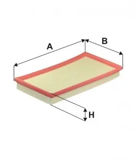 WA6369 Фільтр повітряний WIX FILTERS підбір по vin на Brocar