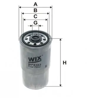 WF8163 Фільтр топл. BMW E34 (вир-во WIX-Filtron) WF8163/PP940 WIX FILTERS підбір по vin на Brocar