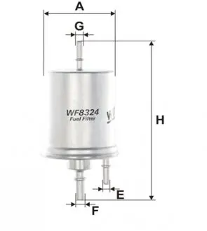 WF8324 Фильтр топл. AUDI WF8324/ PP836/5 (пр-во WIX-Filtron) WIX FILTERS підбір по vin на Brocar