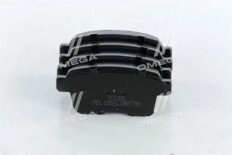 RD3323DB1786 Колодка гальм. диск. RENAULT KANGOO 08- задн. (RIDER) RIDER підбір по vin на Brocar