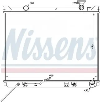 66682 Радиатор охлаждения KIA Sorento (JC) (пр-во Nissens) NISSENS подбор по vin на Brocar