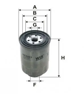 WF8063 Фільтр топл. NISSAN (вир-во WIX-Filtron) WF8063/PP857 WIX FILTERS підбір по vin на Brocar