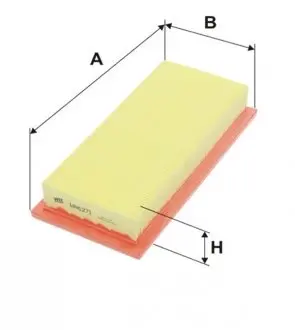 WA6271 Фильтр воздушный AP095/WA6271 (пр-во WIX-Filtron UA) WIX FILTERS подбор по vin на Brocar