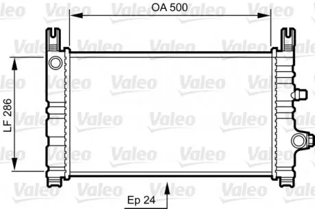 731299 Радиатор охлаждения VOLVO; FORD FIESTA (пр-во VALEO) VALEO подбор по vin на Brocar