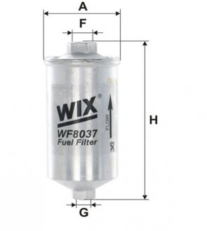 WF8037 Фільтр паливний WIX FILTERS підбір по vin на Brocar
