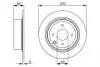 0986479742 Диск тормозной Nissan TIIDA (C11) 07- (пр-во Bosch) BOSCH підбір по vin на Brocar