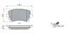 0986494303 Колодки гальмівні (задні) VW T6 15- BOSCH підбір по vin на Brocar
