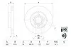 0986478846 Диск гальмівний (передній) VW T4 96-03 (280x24) (R15) BOSCH підбір по vin на Brocar
