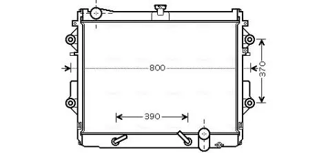 TO2491 Радиатор охлождения LEXUS LX 570 (07-) (пр-во AVA) AVA COOLING подбор по vin на Brocar