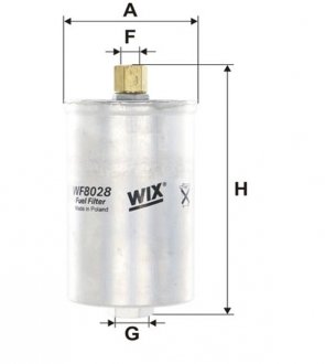 WF8028 Фільтр топл. AUDI (вир-во WIX-Filtron) WF8028/PP826 WIX FILTERS підбір по vin на Brocar