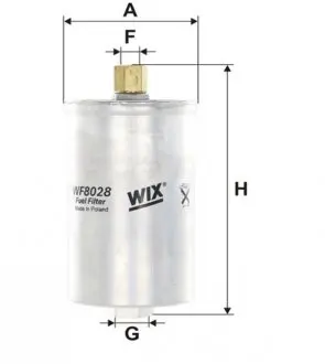 WF8028 Фильтр топл. AUDI WF8028/PP826 (пр-во WIX-Filtron) WIX FILTERS подбор по vin на Brocar