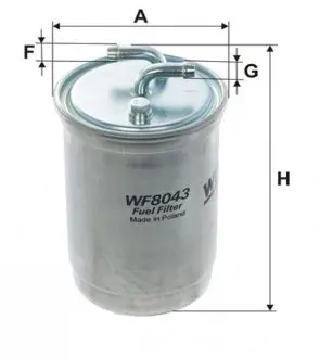 WF8043 Фильтр топл. FORD WF8043/PP838 (пр-во WIX-Filtron) WIX FILTERS підбір по vin на Brocar