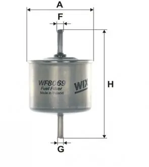 WF8069 Фильтр топл. FORD WF8069/PP865 (пр-во WIX-Filtron) WIX FILTERS подбор по vin на Brocar