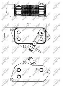 31277 Радіатор масляний BMW 1(F16/F86)/2(F22/F87)/3(F30/F80) 1.6-3.0 04- NRF підбір по vin на Brocar