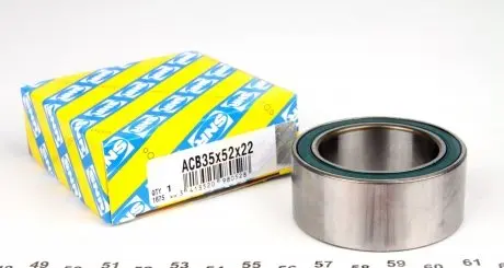 ACB35X52X22 Подшипник компрессора кондиционера (35x52x22) SNR NTN підбір по vin на Brocar