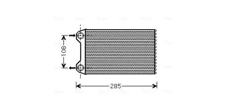 AIA6223 Радиатор отопителя HEAT AUDI A4 ALL 00- LHD (Ava) AVA COOLING подбор по vin на Brocar