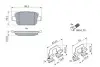 0986494214 Колодки тормозные (задние) Ford Kuga 08-/Mondeo IV 07-15 (TRW) BOSCH підбір по vin на Brocar