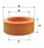 93334E Фільтр повітряний Moskwicz 1500 WIX FILTERS підбір по vin на Brocar