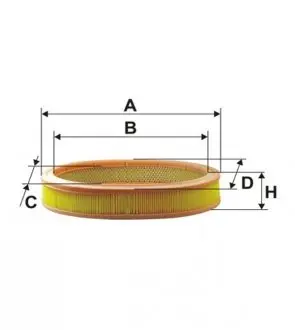 WA6005 Фільтр повітряний WIX FILTERS підбір по vin на Brocar