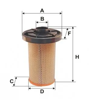 WA6036 Фильтр воздушный WA6036/AK280 (пр-во WIX-Filtron) WIX FILTERS подбор по vin на Brocar