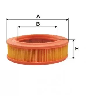 WA6401 Фильтр воздушный Ford Fiesta/Escort -83 WIX FILTERS подбор по vin на Brocar